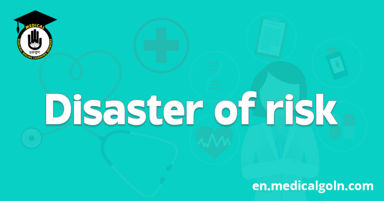 Disaster of risk