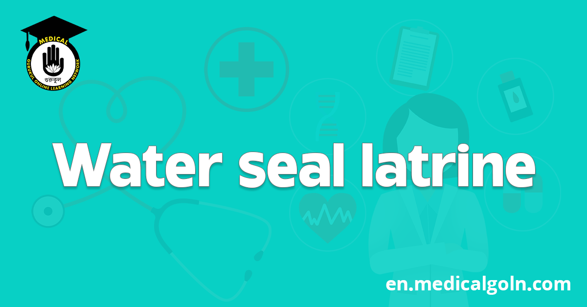 Water seal latrine